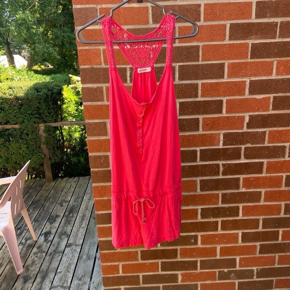 Y2K Romper with Crochet details